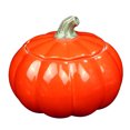 thumbnail image 4 of Color Mini Pumpkin Shape Tea Can Ceramic Storage Container Sealed Container Coffee Sugar Jar Gift for Restaurant Home -Size S (Red), 4 of 8