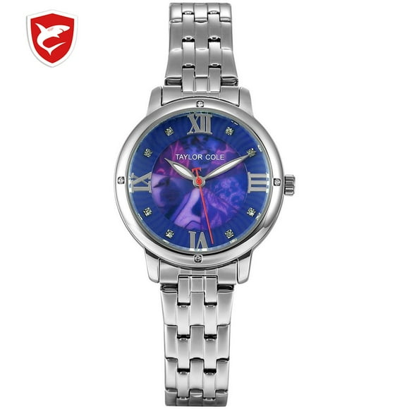 Luxury Ladies Watches Clock Watches Steel Band Women Quartz Band Round Dial with Crystal Bezel for Taylor Cole Collection