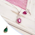 thumbnail image 4 of Collar colgante Minnieouse artesanía joyería Verde oscuro AP015957-08, 4 of 6