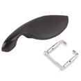 thumbnail image 2 of 4/4 Violin Chin Rest,Ebony Wood Chin Rest with Standard Bracket Music Instrument Accessory for Replacement, 2 of 7