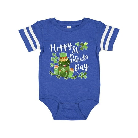 

Inktastic Hoppy St. Patrick s Day Cute Frog with Clover Gift Baby Boy or Baby Girl Bodysuit