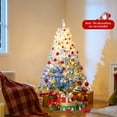 thumbnail image 4 of Gymax 5 FT Artificial Christmas Tree Hinged Snow Flocked Xmas Tree w/ 456 Branch Tips, 4 of 9