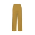 thumbnail image 6 of rd Yellow Kids Girl Boy Work Out Athletic Yoga Stretch Running Pants for Child Slit Straight Leg Elastic Waist Plain Long Leg Summer Fall Pants 2026 Clothes 10 Year, 6 of 8