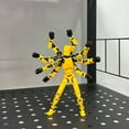 thumbnail image 6 of T13 Action Figure Set, Dummy Robot Titan 13 Action Figures, Suitable for Collectors, Desktop Decoration,Creative Assembly And Decompression Toys Yellow, 6 of 7