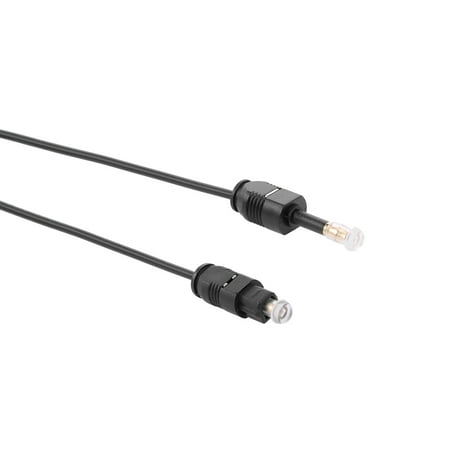 Gold-plated Toslink to Mini Toslink Digital Optical Fiber Square to Round Interface 3.5mm Audio Cable 150cm (Best Audio Interface For The Money)