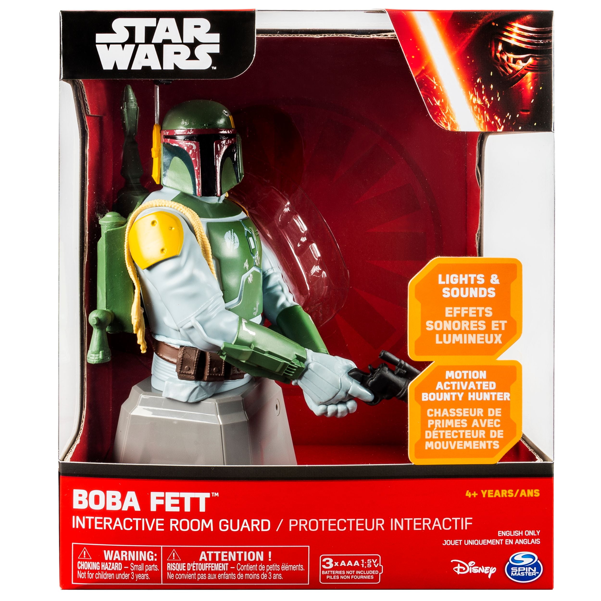 Details about   Star Wars BOBA FETT Interactive Room Guard NEW
