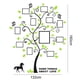 thumbnail image 1 of Pegatinas de pared 3D - Marcos de fotos de bricolaje Calcomanía de pared de árbol genealógico para dormitorio (B) Sywqhk Libre de BPA, 1 of 9