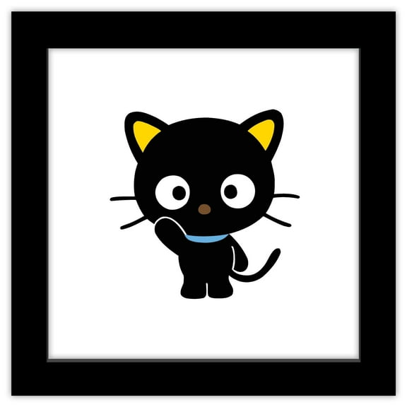 Gallery Pops Sanrio Chococat - Chococat Character Portrait Wall Art, Black Framed Version, 12" x 12"