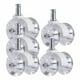 thumbnail image 1 of Ruedas universales para silla de oficina, 5 unidades, de repuesto, giratorias 360 degree, silenciosas, para escritorio Blanco A, 1 of 9