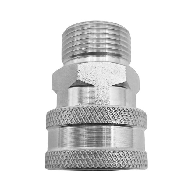 4uds. Conector Puntas de lavadora a presión de 3/4 de pulgada Pistola de agua de acero inoxidable (B)
