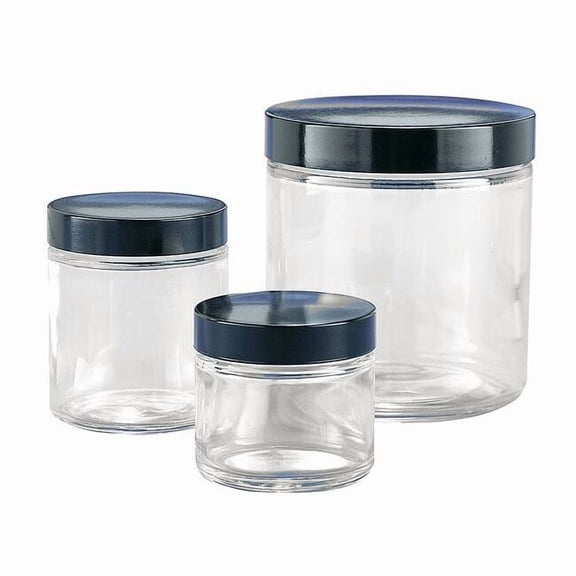Kimble Chase Straight-Sided Glass Jar,Clear,PK24 5410870C-23