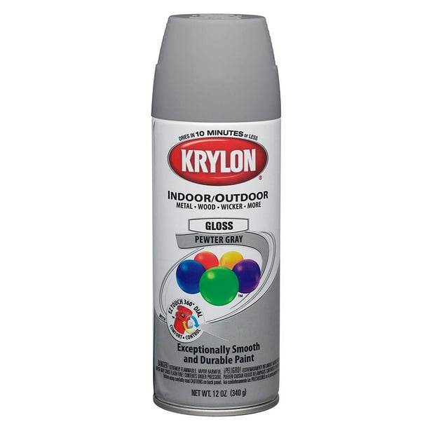 Krylon (5Ball) InteriorExterior Paint Pewter Gray Lot