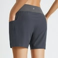 thumbnail image 3 of POINTERTECK Short de Bain pour Femmes Taille Haute Bas de Maillot avec Poche Cordon de Serrage Tankini Short Garçon, 3 of 5