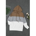 thumbnail image 4 of Melyum Color Block Casual Hoodies for Women Long Sleeve Drawstring Pullover Sweatshirts with Pocket Tunic Tops, 4 of 5