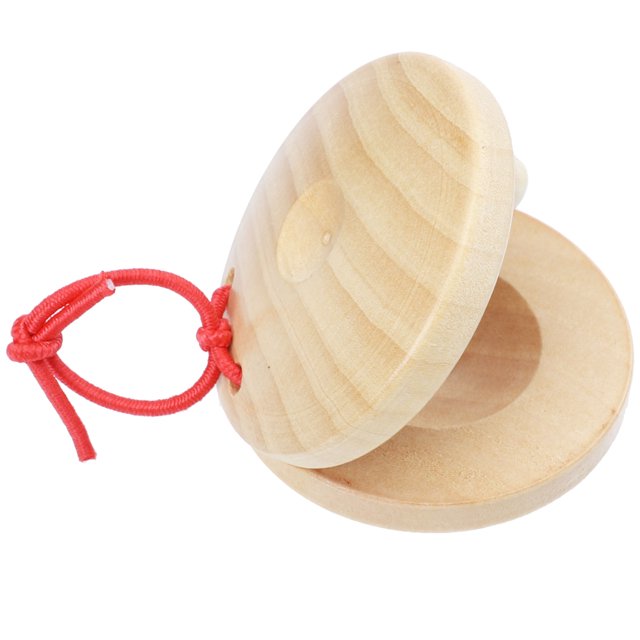 CHICHUMID 4Pcs finger percussion instruments Castanet Toy Home Learning