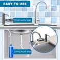 thumbnail image 5 of Dispensador de Jabón para de Cocina, Bomba Dispensadora de Jabón Integrada con Soporte para Esponja y Kit de Tubo de Extensión para Debajo del Mostrador, B, 5 of 5