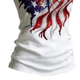 thumbnail image 3 of Felirenzacia Women's 4 of July Graphic T Shirt Basic Printed Round Neck Short Sleeves Tailored Tee Top White,M, 3 of 5
