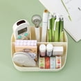 thumbnail image 7 of Small Multifunctional Desk Organizer Caddy Home Accessory Tray for Stationery Art And Bathroom Storage Versatile Plastic Compartment Holder Pink 16*14Cm, 7 of 7