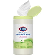 Clorox Multi-Purpose Paper Towel Cleaner Wipes, Jasmine Scent, 75 Count