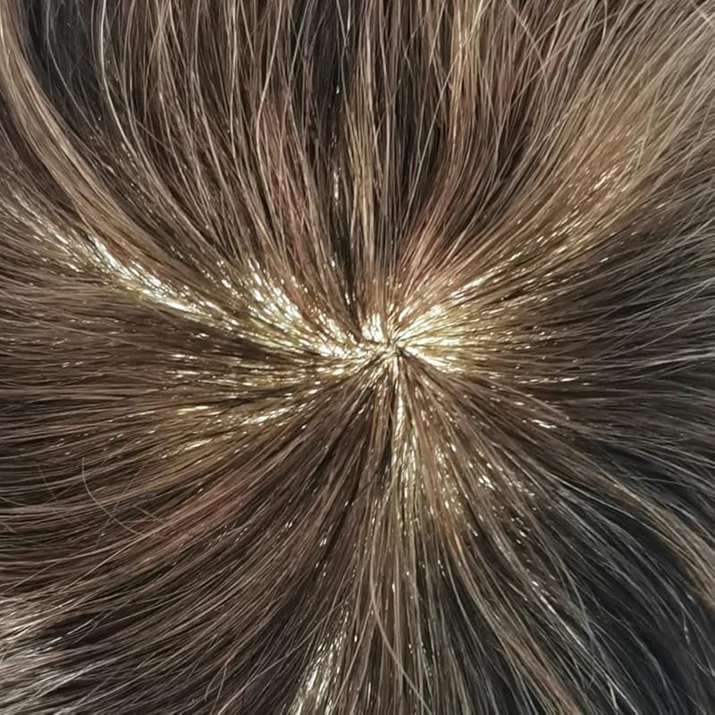 Toupee for Men Hairpiece Replacement System Male Prosthesis Full Poly Thin Soft Human Hair Piece 8X10 Injected PU Durable Skin Mens Wig #1B off Black