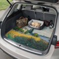 thumbnail image 4 of Universal Car Trunk Mat 29"x39", Nature Scenery Waterproof Cargo Liner, Non-Slip Durability Cargo Mat, Farmhouse Country House Trees River Sky All Weather Rear Trunk Protector for Car SUV, 4 of 9