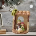 thumbnail image 6 of Holy Family Nativity Figurine Jesus Manger Scene Statue Miniature Mary Joseph Sculpture 3inch Mini Little People Figure Ornament for Holiday Party Home Tabletop Decor, 6 of 7