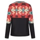 thumbnail image 3 of Moda mujer casual impreso cuello redondo manga larga otoño blusa pullver tops Pompotops FGAJ8478, 3 of 7