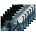 thumbnail image 5 of EREHome Ensemble de 6 Sets de Table avec Support pour Église à la Pleine Lune 12x18 Pouces, 5 of 5