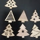 thumbnail image 4 of 100 piezas de adornos navideños de madera con formas variadas para manualidades y manualidades. Árbol de Navidad, 4 of 8