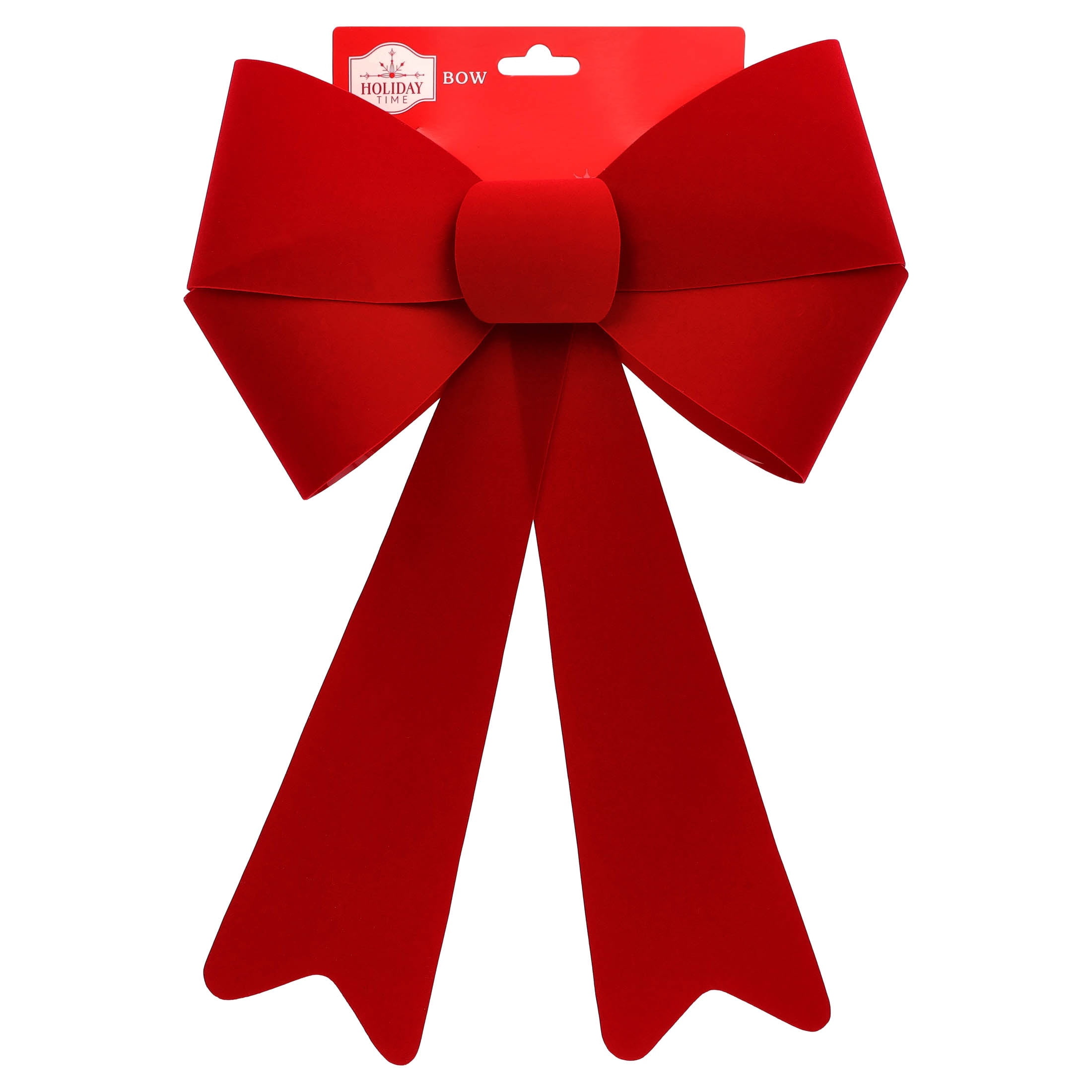 Red Plastic Decorative Christmas Bow, 16", by Holiday Time