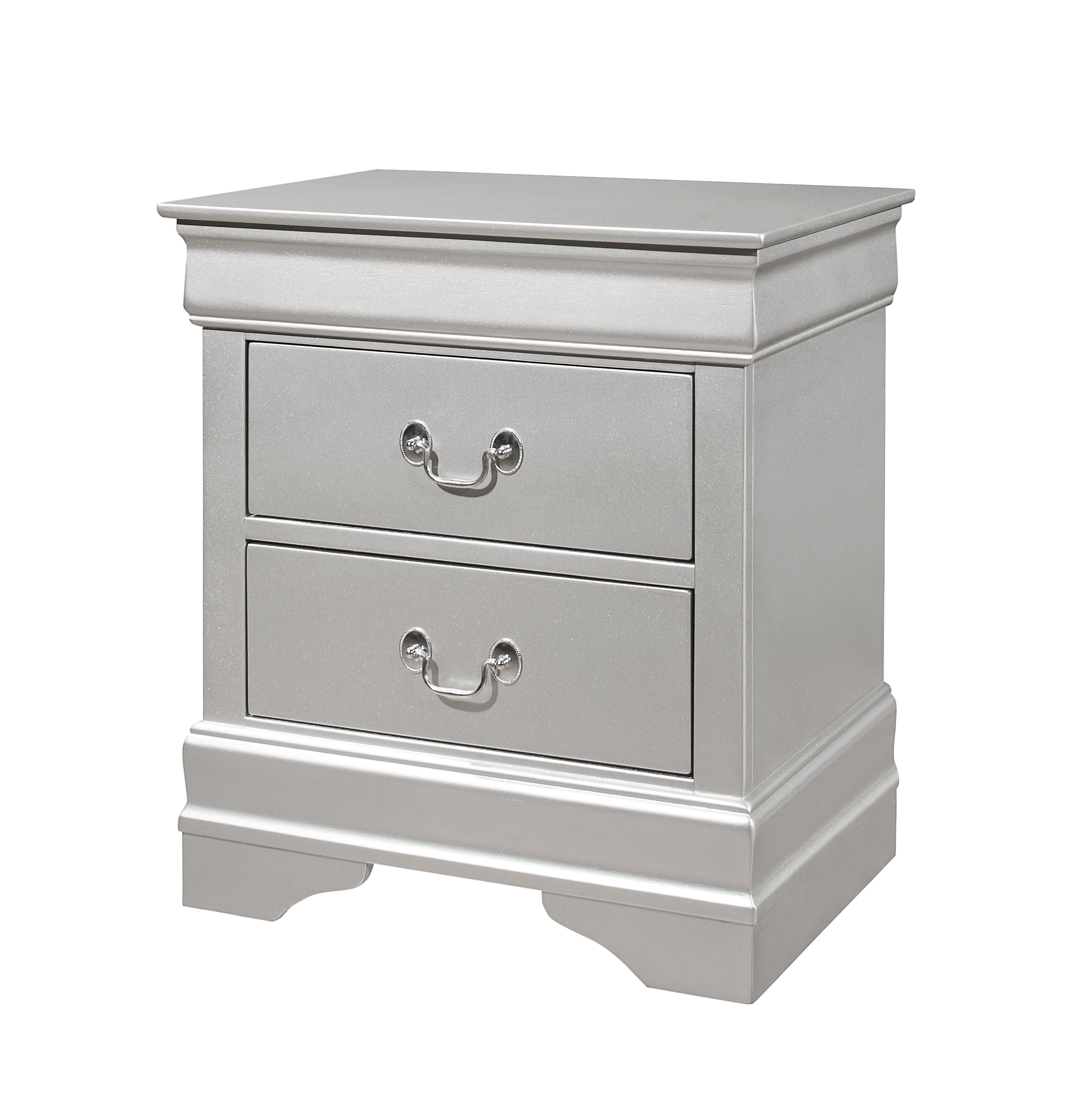 Marley Nightstand Silver Walmart Com Walmart Com
