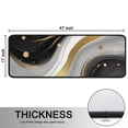 thumbnail image 5 of Kitchen Rugs Sets Of 2,Black White Gold Marble Wave Dot Pattern Anti Fatigue Kitchen Mat Rugs Non Slip Washable,Decorative Kitchen Floor Mats for Kitchen,Sink,Laundry,17"x47"+17"x47", 5 of 5