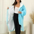 thumbnail image 6 of Giftesty Womens Homewear Clothing Women's Fashion Casual Solid Color Long Sleeve Robes, 6 of 6