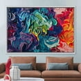 thumbnail image 6 of Oil Painting Print, Different Color Canvas Art, Contemporary Canvas Art, Colorful, Abstract Artwork, Modern Printed Canvas, Colorful Art Canvas, Canvas Wall Decor - White Framed, 6 of 9
