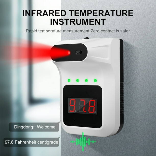 Non Contact Fixed Forehead Thermometer Wall Mounted Infrared Thermometer Forehead Thermometer Walmart Com Walmart Com