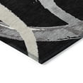 thumbnail image 4 of Addison Rugs Chantille Indoor/Outdoor Transitional Circles Black Washable Rectangle Rug, 9' x 12', 4 of 6