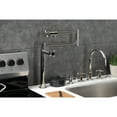 thumbnail image 3 of Kingston Brass KS4706DX Concord Deck Mount Pot Filler Faucet, Polished Nickel, 3 of 8