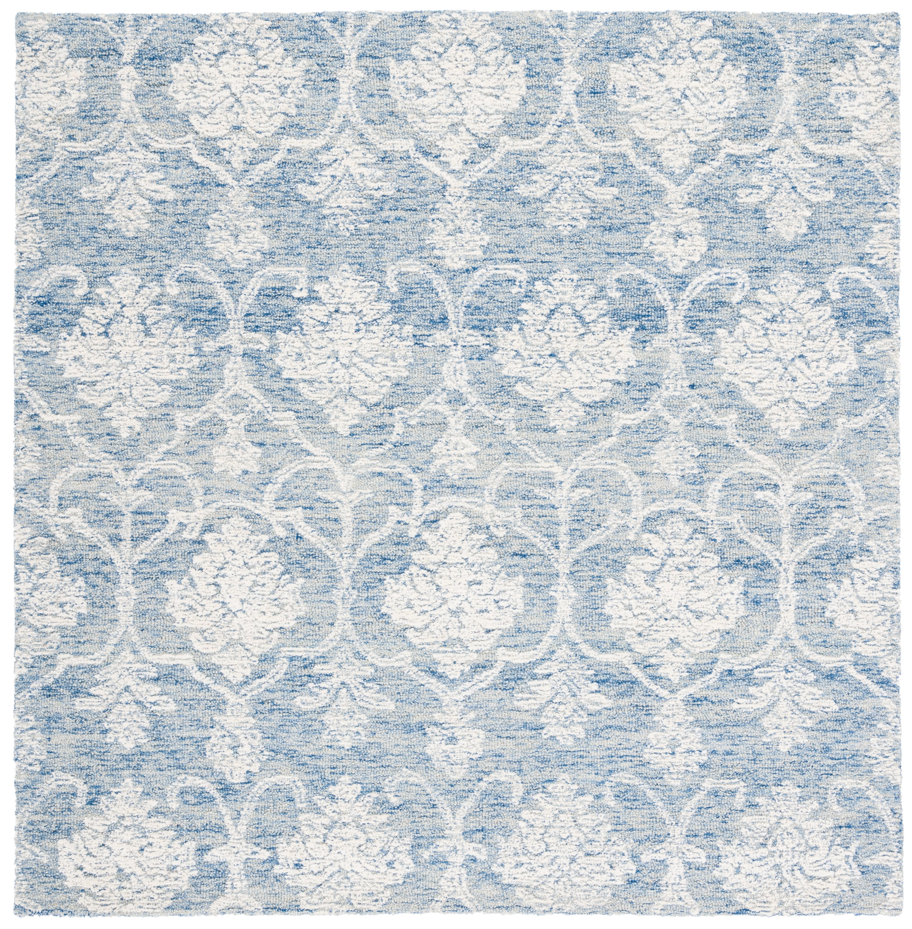 Safavieh Metro Sutton Medallion Area Rug, Blue/Ivory, 6' x 6' Square