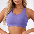 thumbnail image 5 of Arlun High Support Sports Bras for Women No Underwire Comfortable Breathable Racerback Yoga Workout Bra Removable Padding Thin for Running Training Purple S, 5 of 6