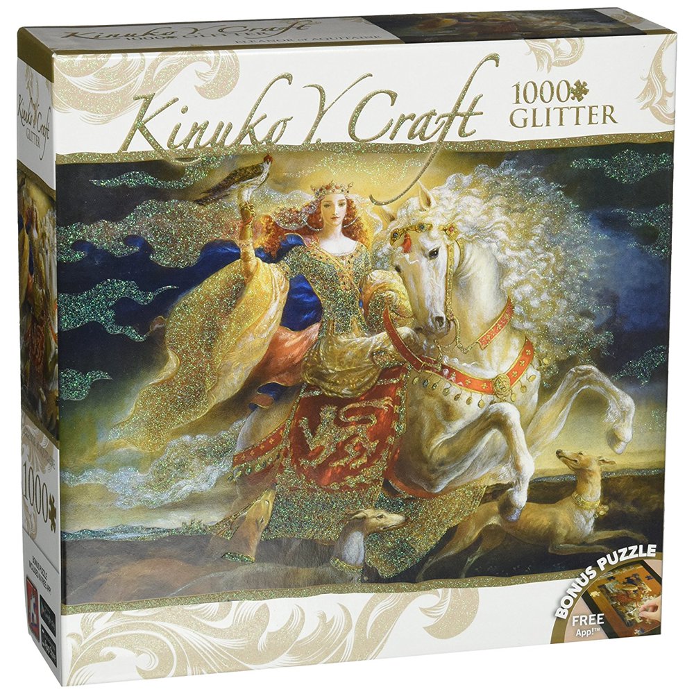 MasterPieces Eleanor of Aquitaine Kinuko Craft Glitter Jigsaw Puzzle