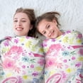 thumbnail image 5 of Pink Breast Cancer and Pioneer Flower Round Blanket,Comfortable Soft Flannel Throw Blanket,All Season,Warm Lightweight Blankets for Sofa Bed Couch Living Room Chair 47"x47", 5 of 5