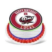 Temple Owls Edible Cake Image Topper Personalized Picture 8 Inches Round