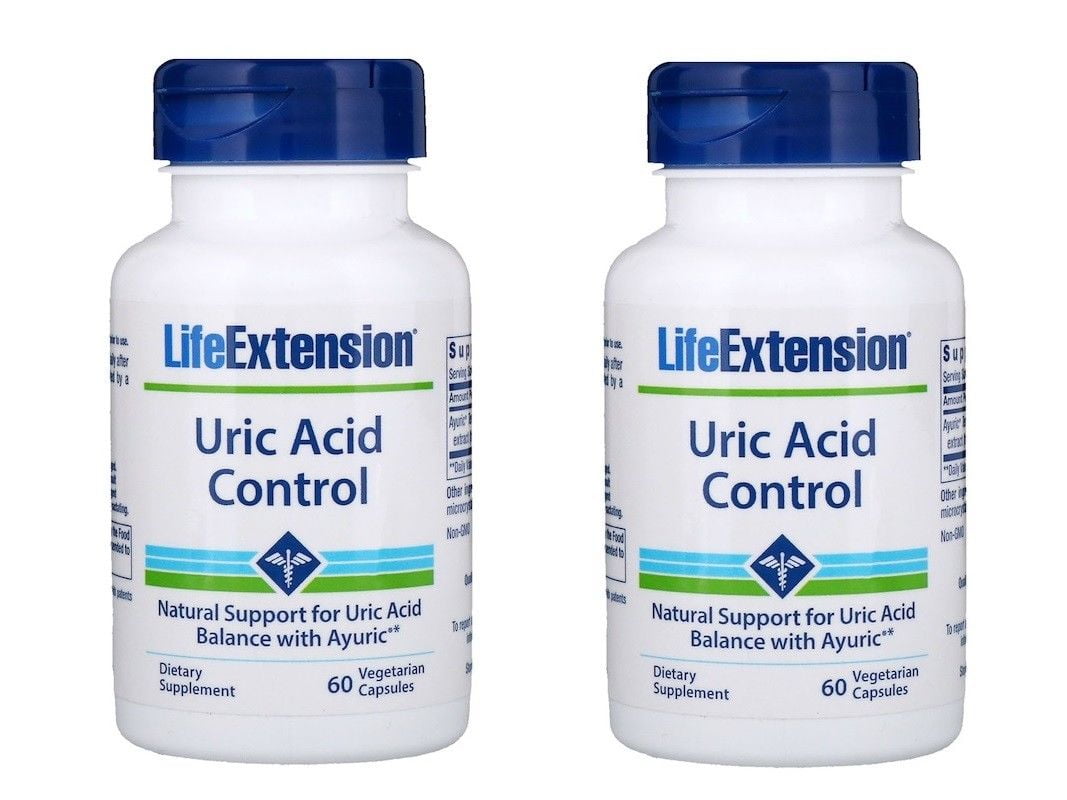 Life Extension Uric Acid Control, 60 Vegetarian Capsules