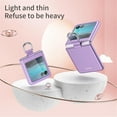 thumbnail image 5 of Phone Case Compatible with Motorola Razr+/ Motorola Moto Razr Plus 2023 with Ring, Shockproof Protective Phone Case Cover for Motorola Razr 40 Ultra QHZH-Purple, 5 of 12