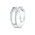 thumbnail image 3 of Baguette Cut White Natural Diamond Enhancer Ring Guard In 14K Solid White Gold (0.5 Ct), 3 of 6