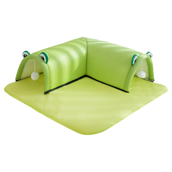 MERIGLARE Tunnel pour Chat et Lit Grotte pour Chaton Tunnel de Jeu pour Furets Accessoires pour Animaux Hamster L Vert
