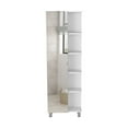 thumbnail image 2 of Bathroom Storage Cabinet Urano Mirror Linen Cabinet, Four Interior Shelves, Five External Shelves -White,Bathroom Vanity, 2 of 7