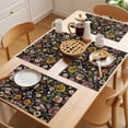 thumbnail image 5 of Summer Flowers Placemats Set of 12, Vintage Classic Colorful Floral Watercolor Non-Slip Place Mats Washable Table Mats for Kitchen Dining Table Decorations Indoor/Outdoor, 5 of 9