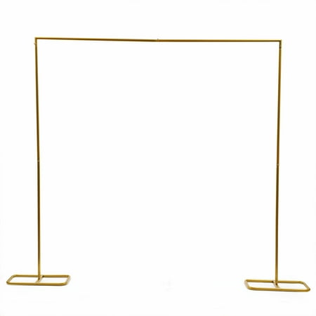 

OUKANING 2*2.1m Rectangle Wedding Bracket Metal Balloon Flower Arch kit Gold