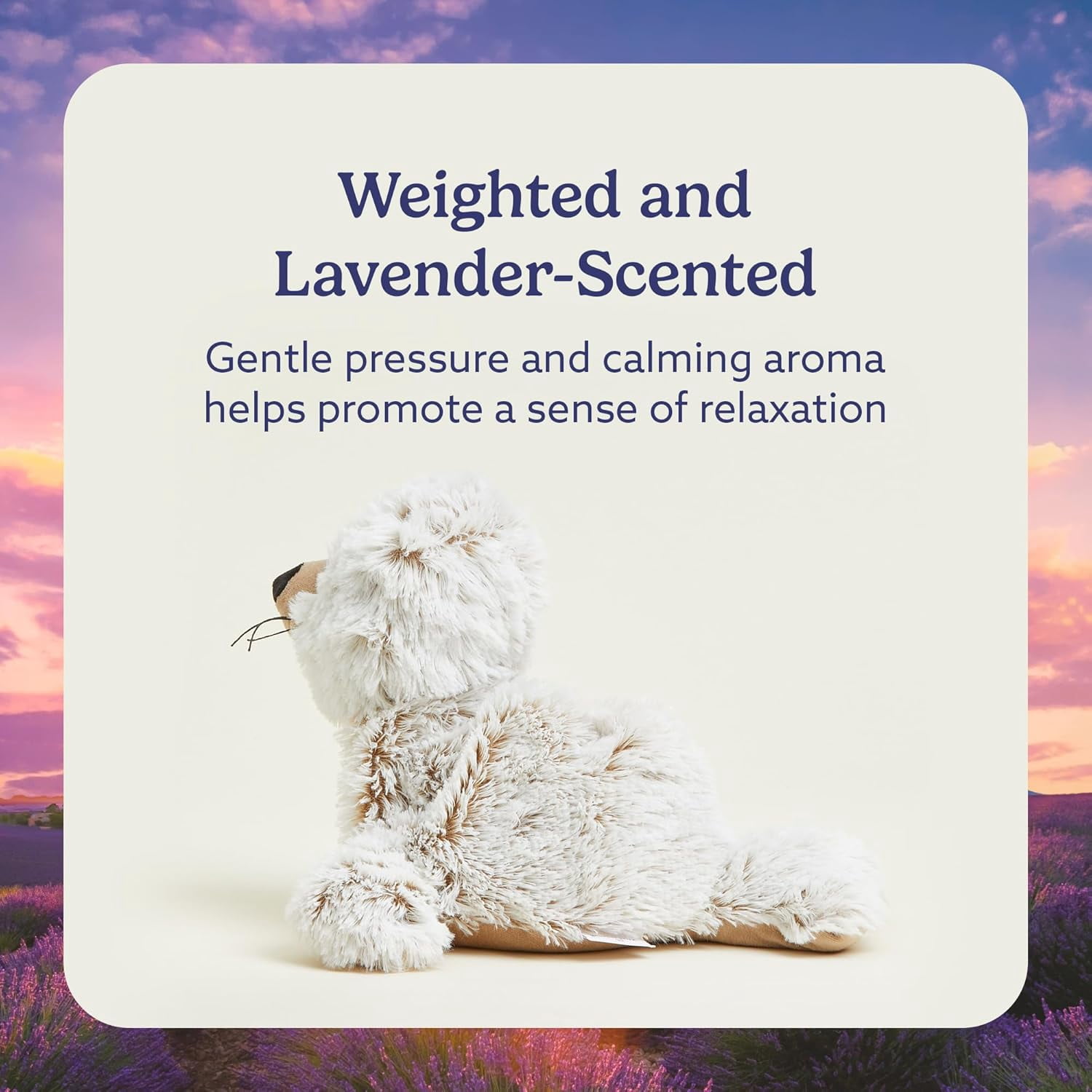 warmies 13” Seal Stuffed Animal, Microwavable Heated Plushies and Weighted Soft Plush Toys